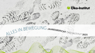 Cover der Publikation: Alles in Bewegung - Jahresbericht des Öko-Instituts 2025