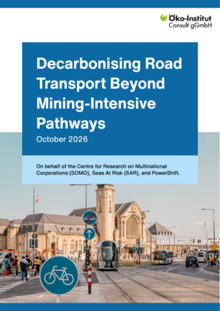 Cover der Publikation: Decarbonising Road Transport Beyond Mining-Intensive Pathways