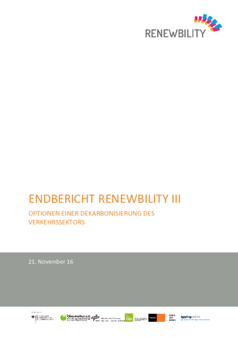 Endbericht Renewbility III | Oeko.de